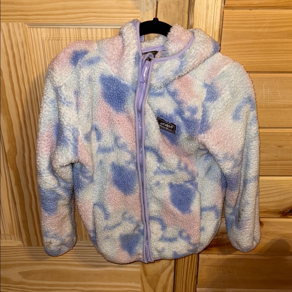 Eddie Bauer Kids Fleece Jacket - Pastel Blue and Pink